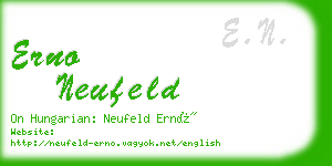 erno neufeld business card